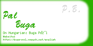 pal buga business card